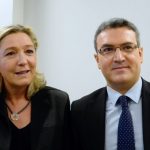Aymeric Chauprade avec Marine Le Pen. D. R.